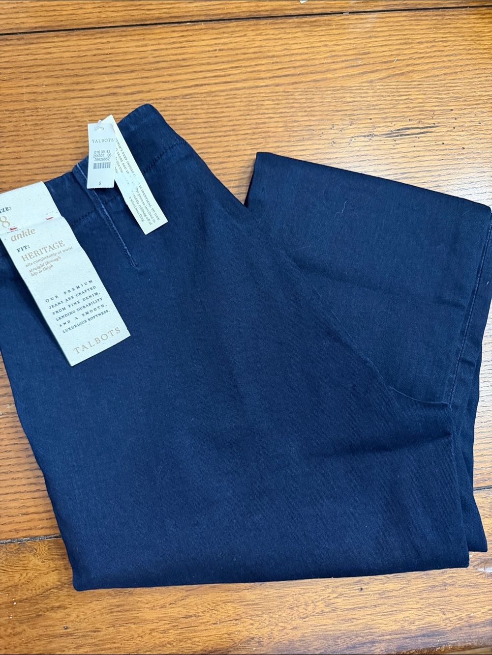 Talbots Navy Ankle-Length Jeans
